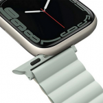 UNIQ Revix Reversible Μαγνητικό BAND Λουράκι για Apple Watch series 4/5/6/7/SE/8/9/Ultra - 44/45/49mm - Sage ΜΠΕΖ - UNIQ741